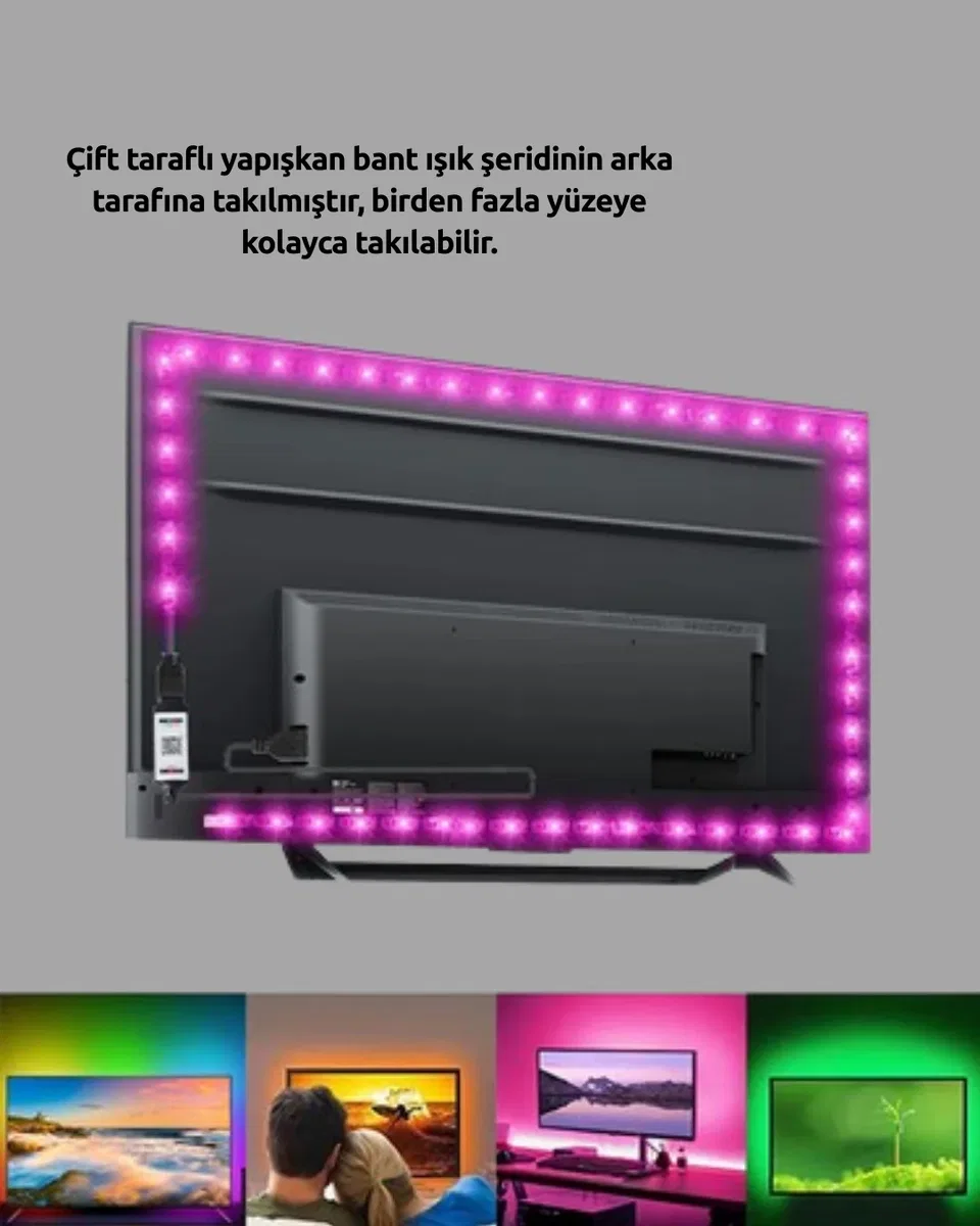 Uzaktan Kumandalı LED TV Arka Işık Şeridi Yeni Nesil görsel 4