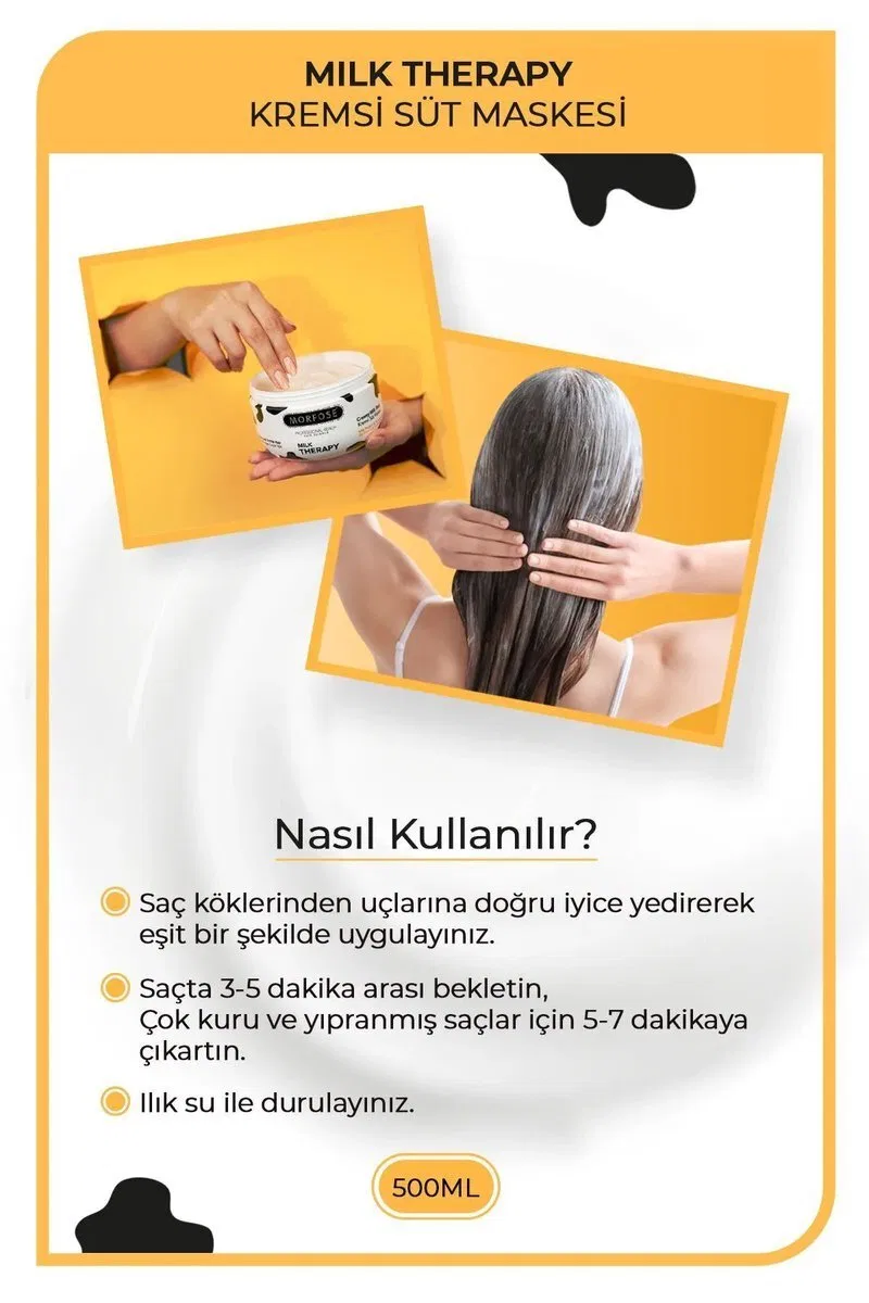 Milk Therapy Kremsi Süt Maskesi 500 ML - Bakım ve Canlılık - mrfs görsel 3