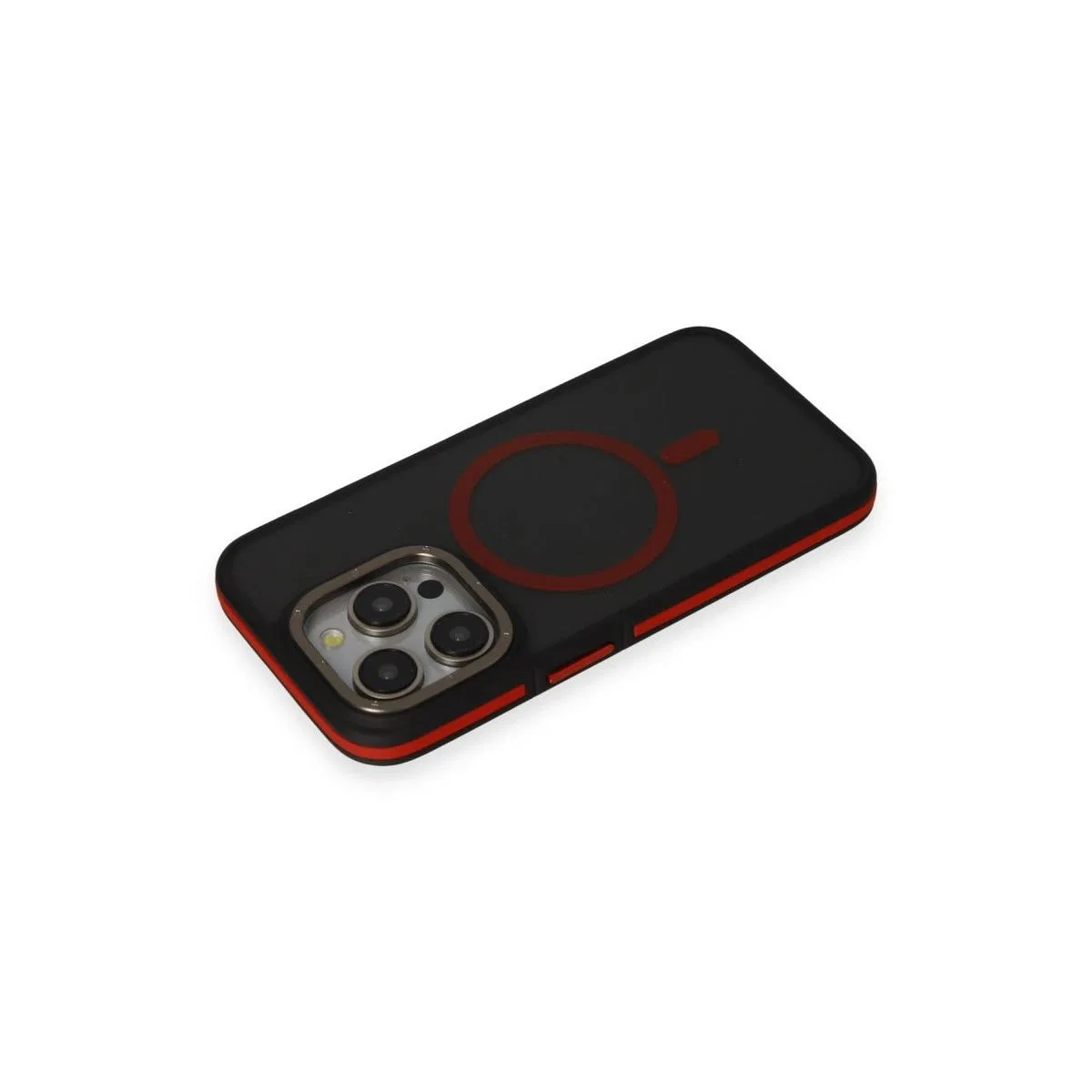 Joko Apple İphone 15 Pro Max Rocky Magsafe Kapak - Siyah-kırmızı görsel 3