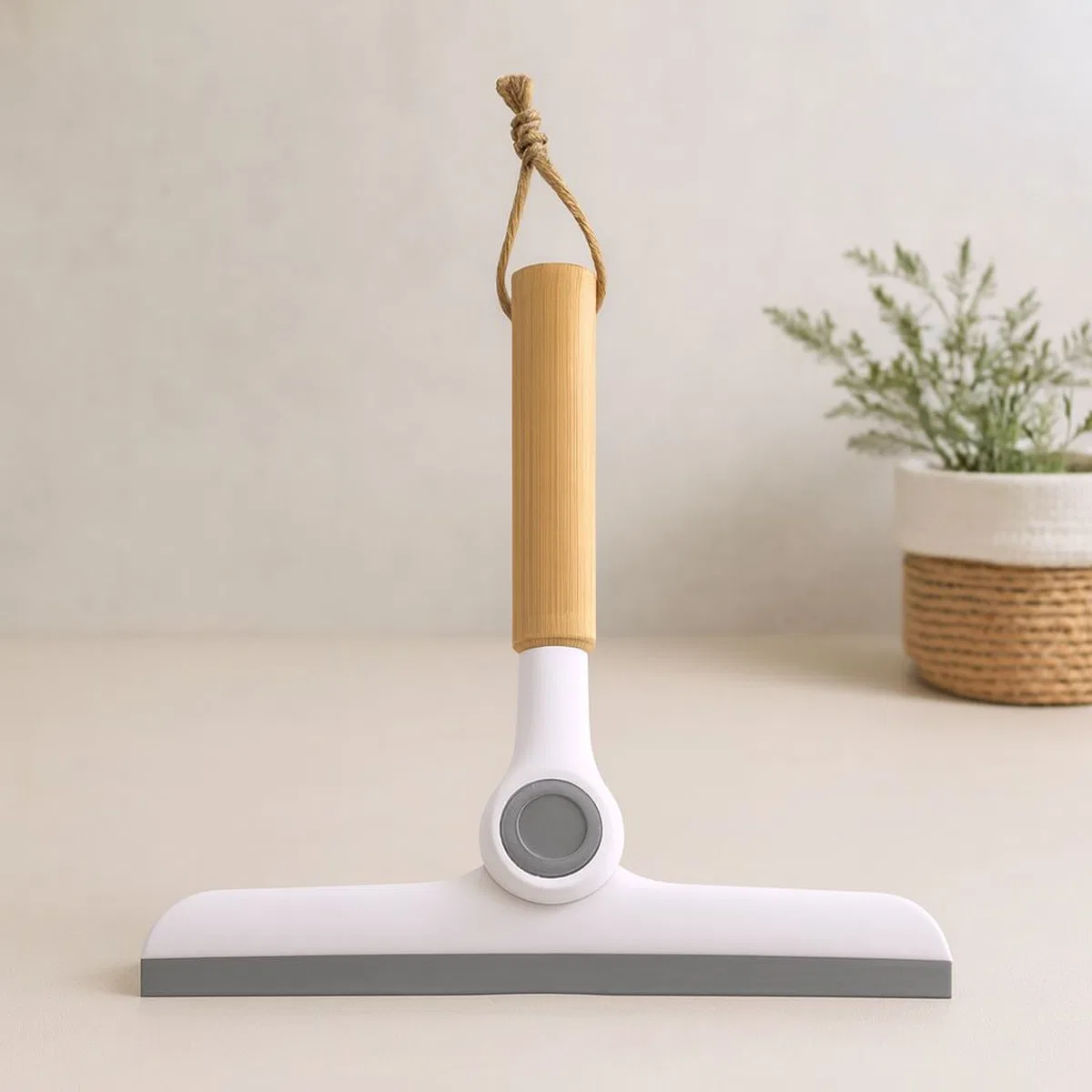 Oynar Başlı Cam Silme Aparatı Ahşap Sap 16. 5 cm Uç 24 cm