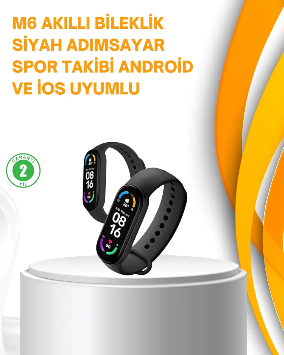 Akıllı Bileklik – Kalp Atışı, Uyku, Adımsayar ve Bildirim Takibi