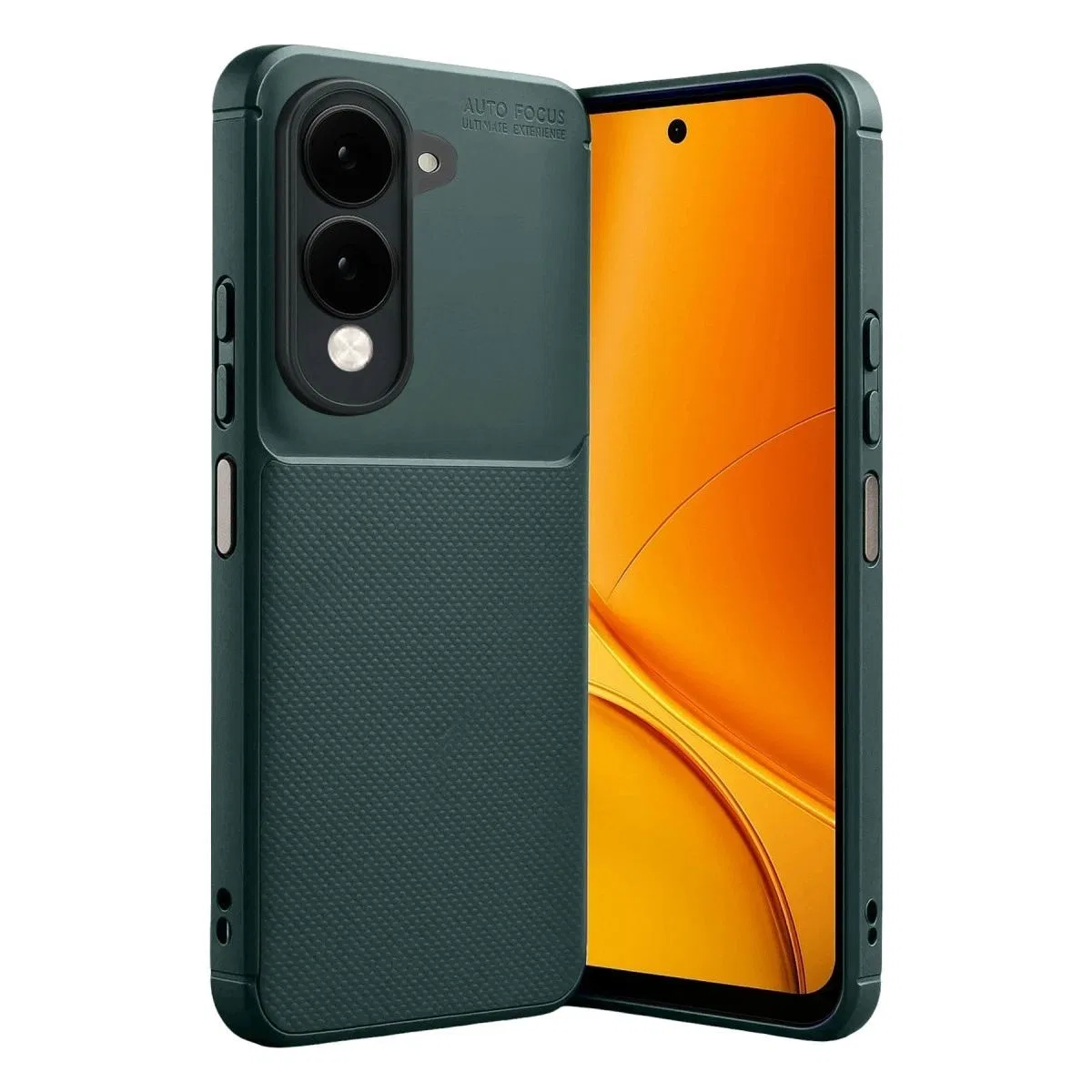 Vivo Y29s Auto Focus Karbon Kapak - Koyu Yeşil