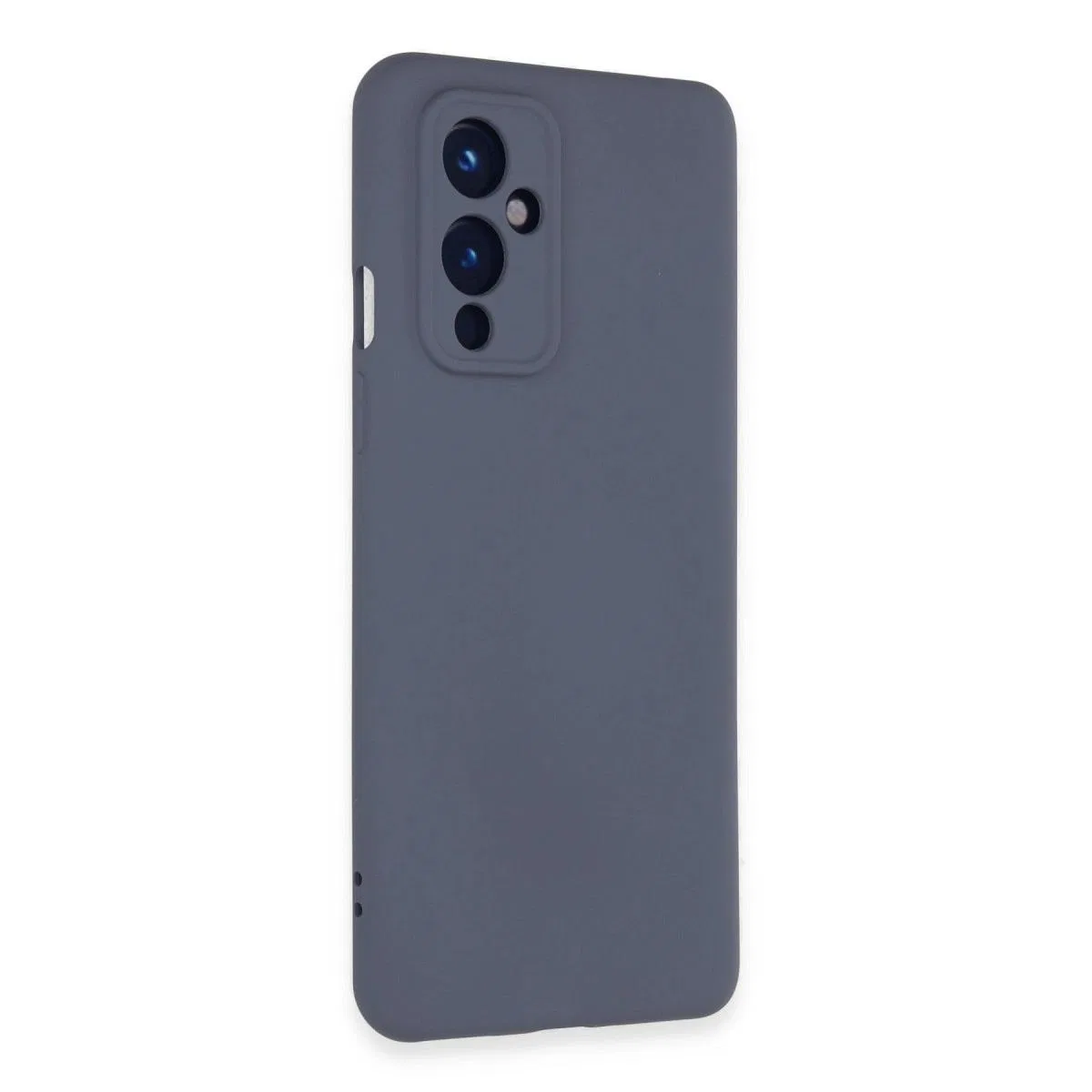 One Plus 9 Kılıf Nano İçi Kadife Silikon - Gri görsel 2