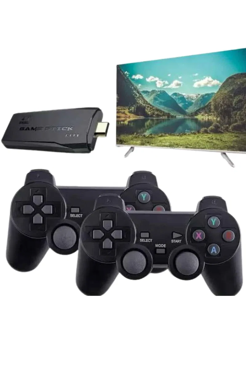 Retro Game Stick Çift Kol Kablosuz Atari Oyun Konsolu 2. 4g Uyumlu görsel 4