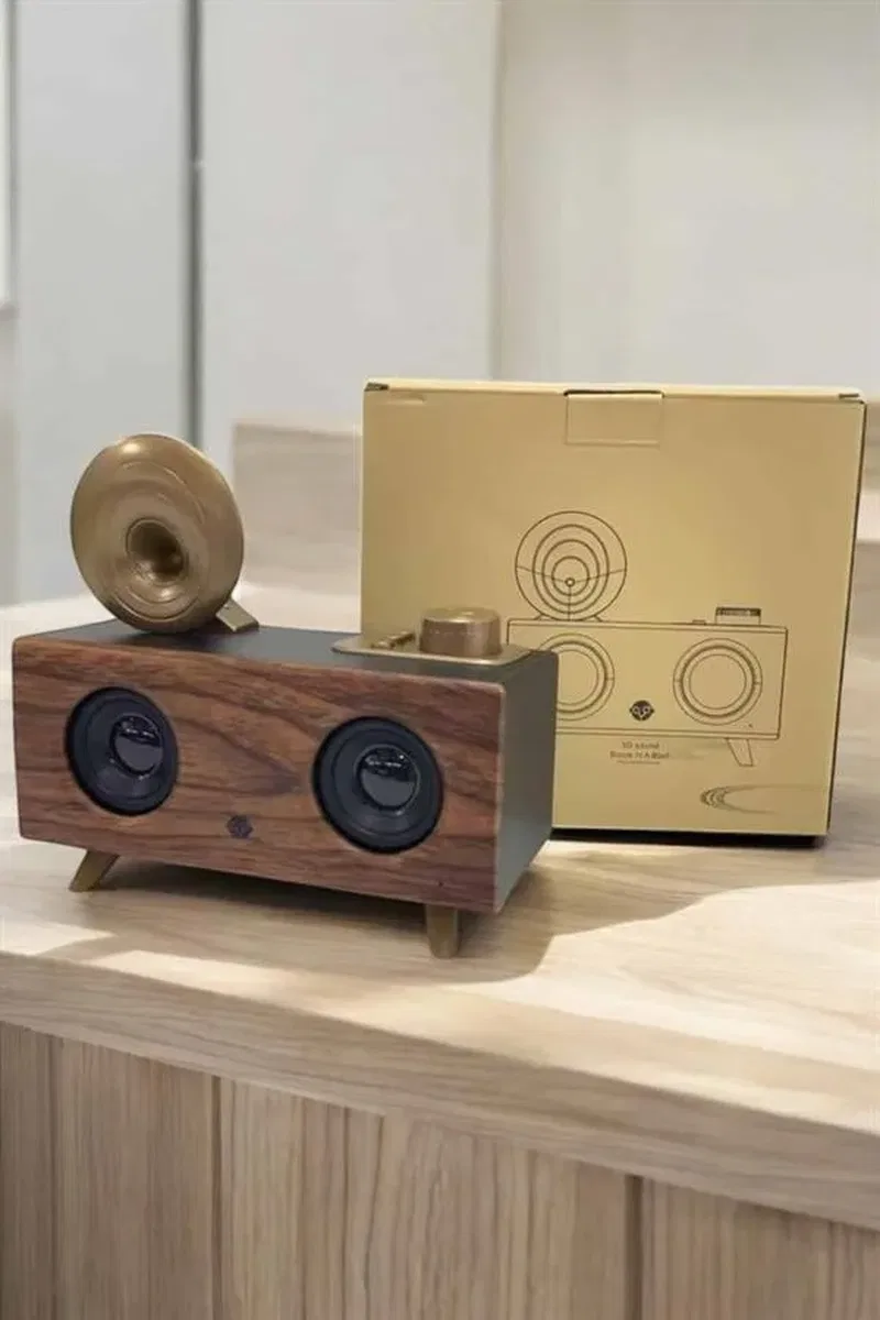 Nostaljik Görünümlü Bluetooth Bağlantılı Speaker görsel 3