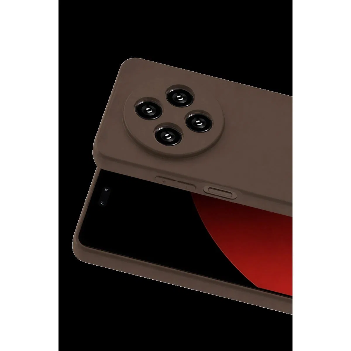 Xiaomi Redmi 14c Kılıf First Silikon - Kahverengi görsel 2