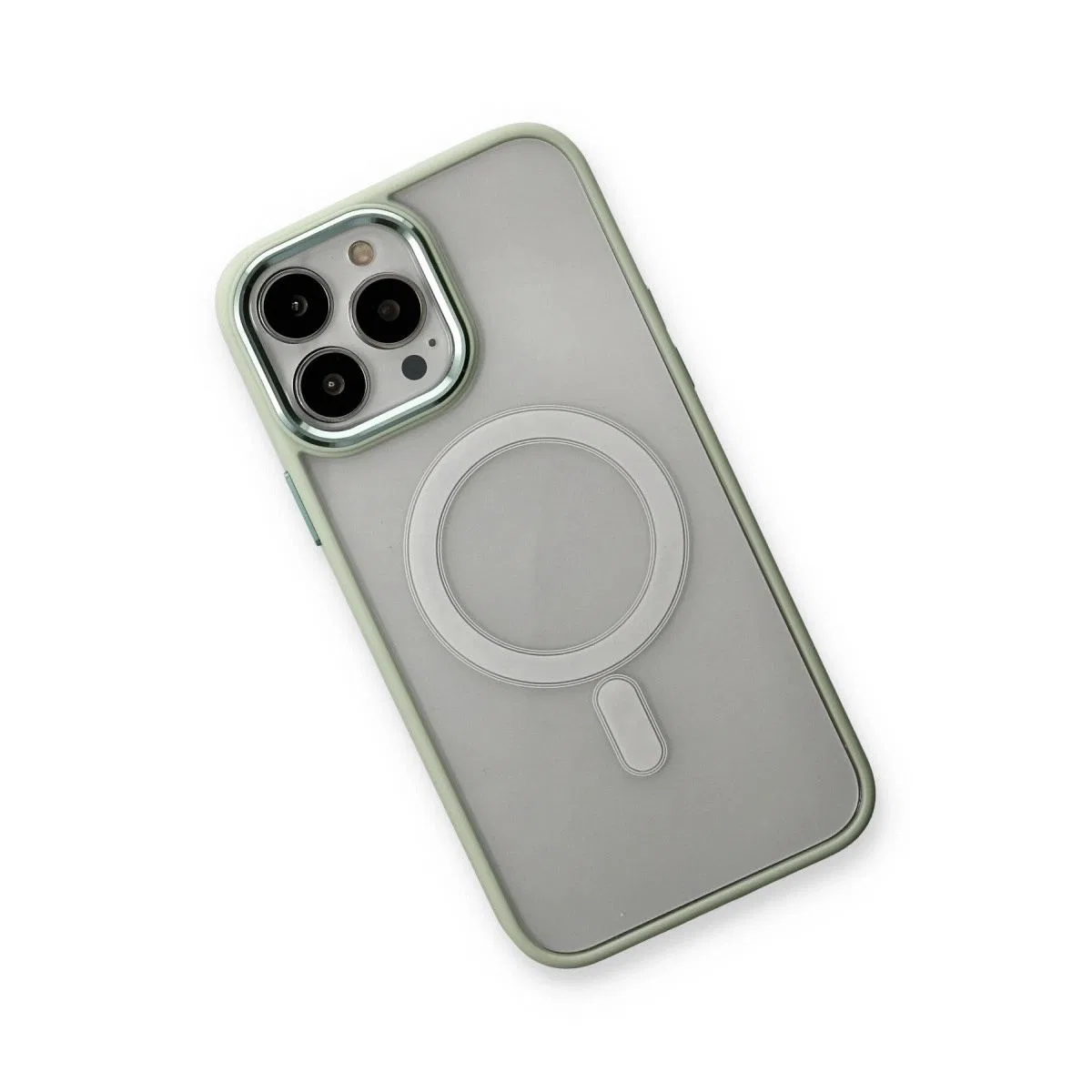 Apple İphone 14 Pro Max Kılıf Room Magneticsafe Silikon - Su Yeşili görsel 3