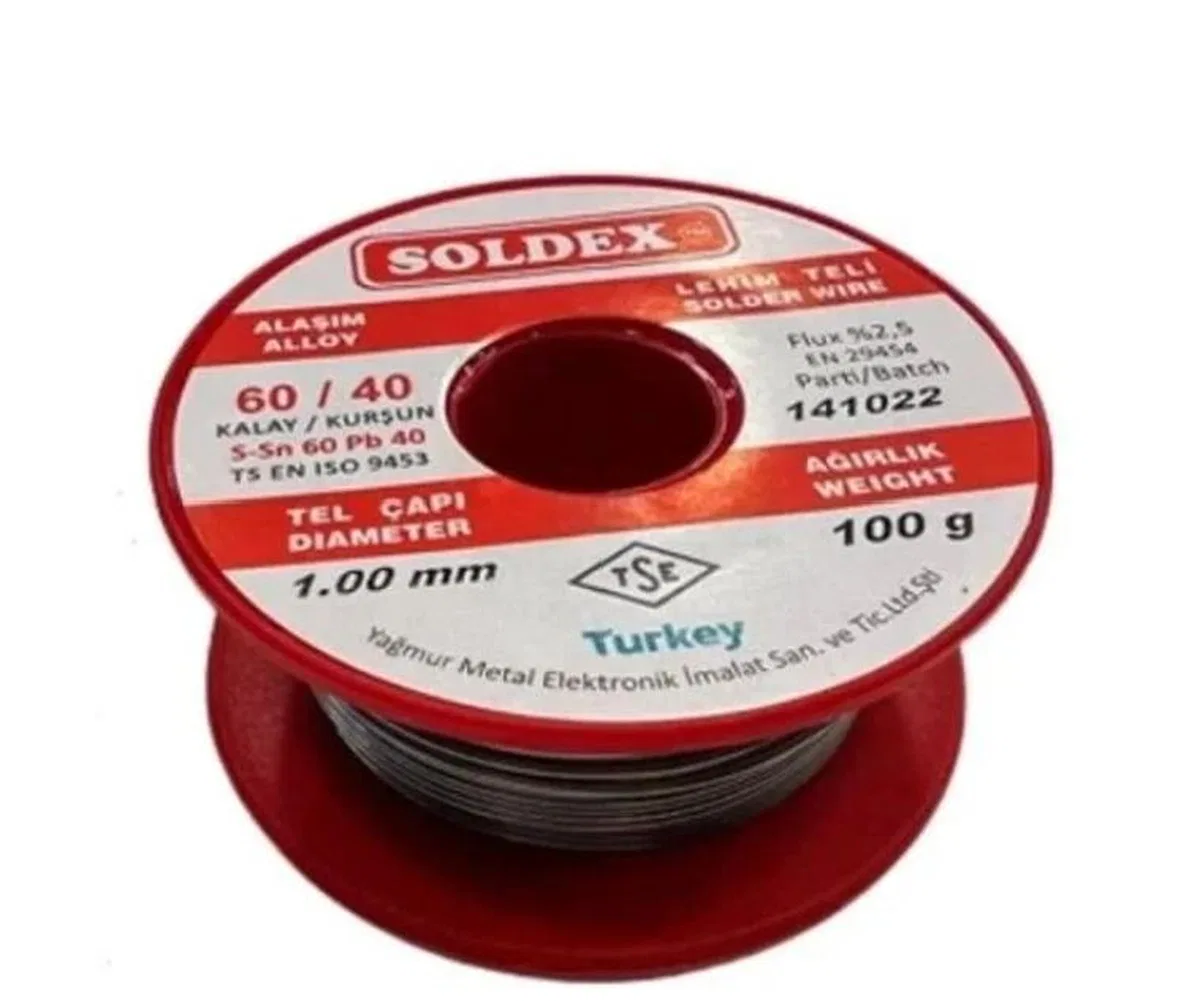 60/40 Lehim Teli 100 Gr 1, 00 Mm (sn: 60 / Pb: 40)
