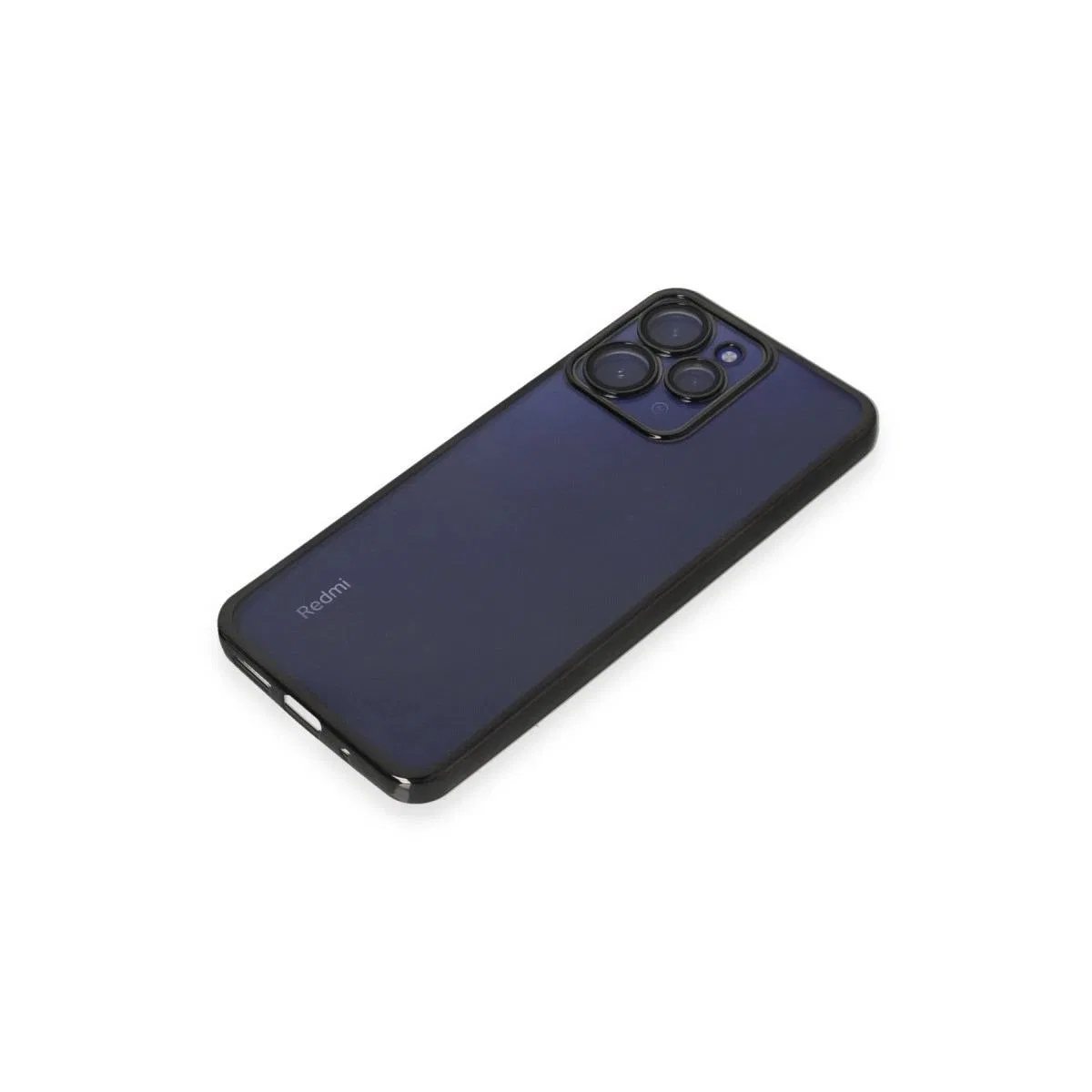 Xiaomi Redmi 12 Kılıf Razer Lensli Silikon - Siyah görsel 4
