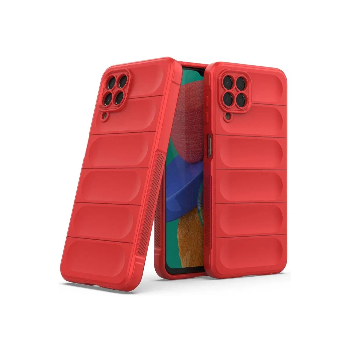 Samsung Galaxy M33 Kılıf Optimum Silikon - Kırmızı görsel 2