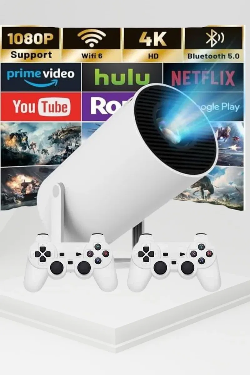 Taşınabilir Android Projeksiyon Ayaklı Çift Kollu 4K Çözünürlüklü Sinema Projeksiyonu görsel 2