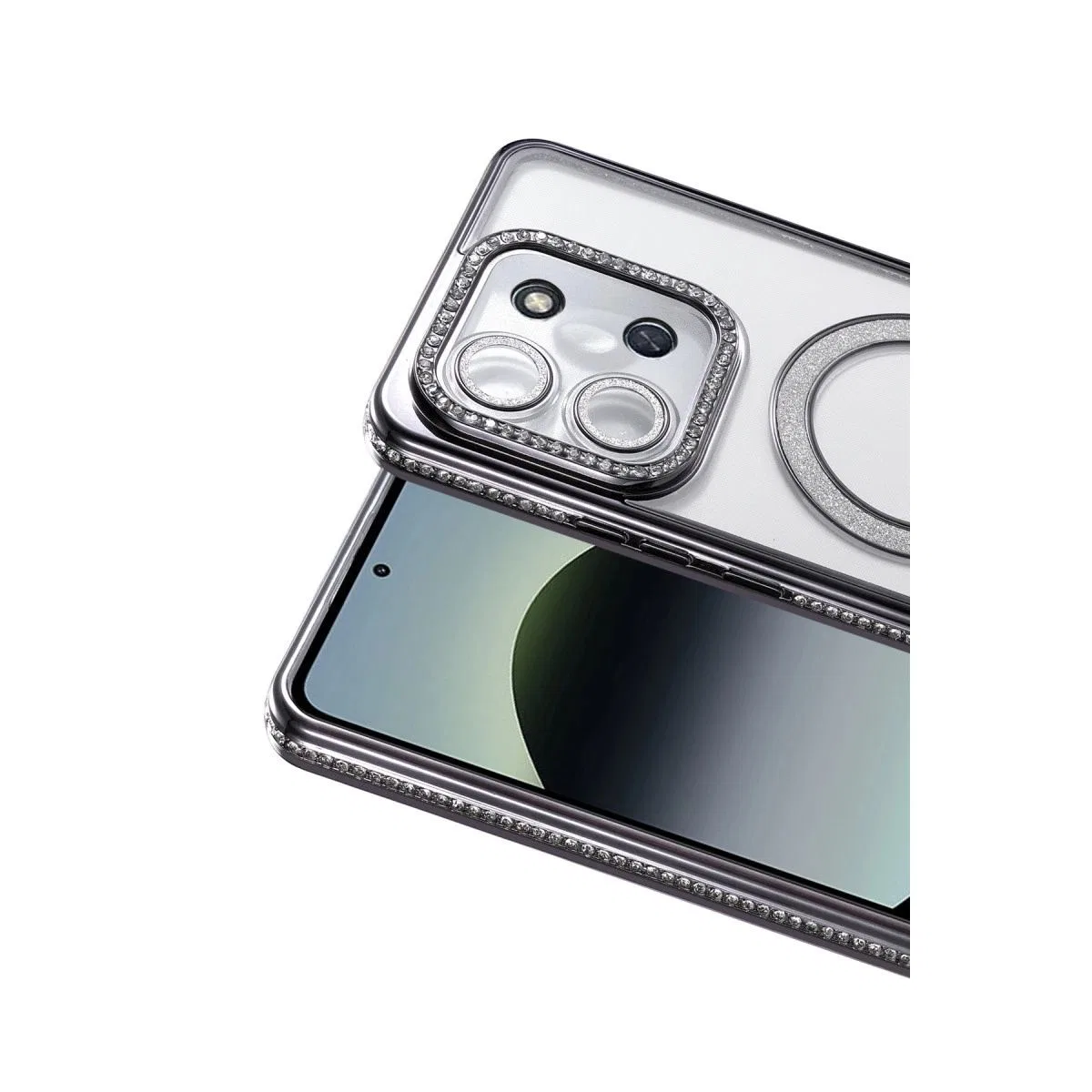 Xiaomi Redmi 15c 4g Joke Simli Magneticsafe Kılıf - Siyah görsel 2