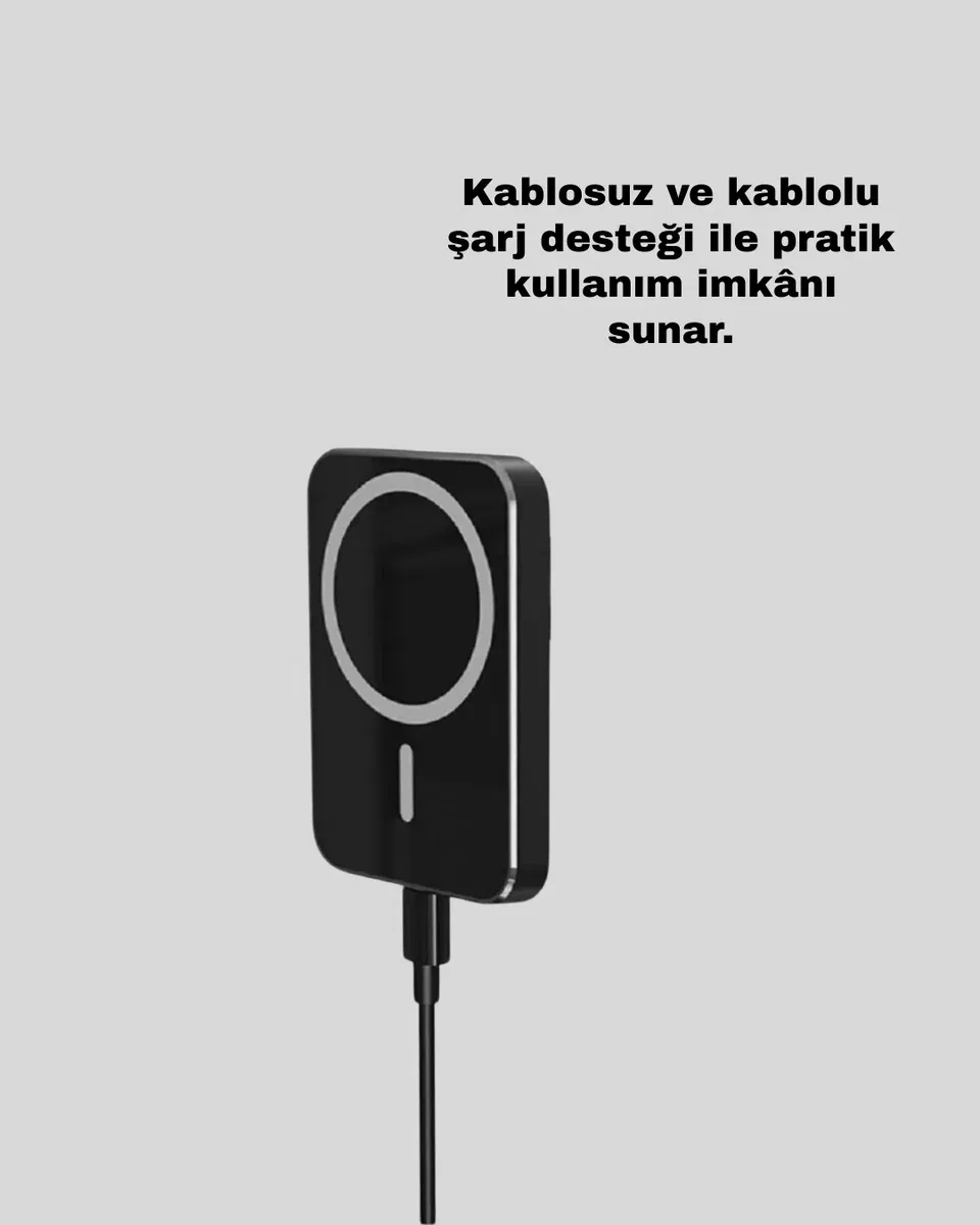 15W Kablosuz Şarj Destekli MagSafe Araç Tutucu Havalandırma Klipsli görsel 4