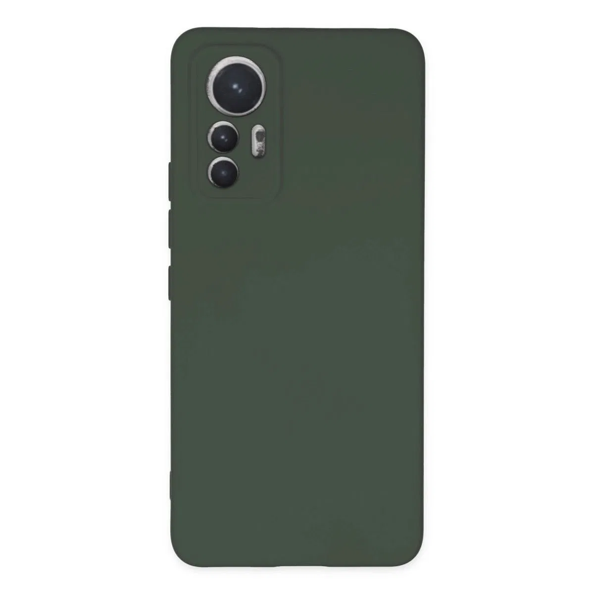 Xiaomi Mi 12 Lite Kılıf Nano İçi Kadife Silikon - Koyu Yeşil