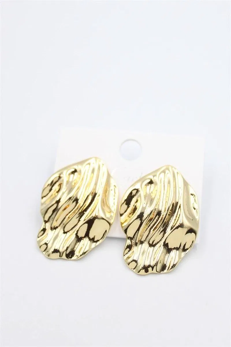 Plaka Küpe - Altın görsel 2