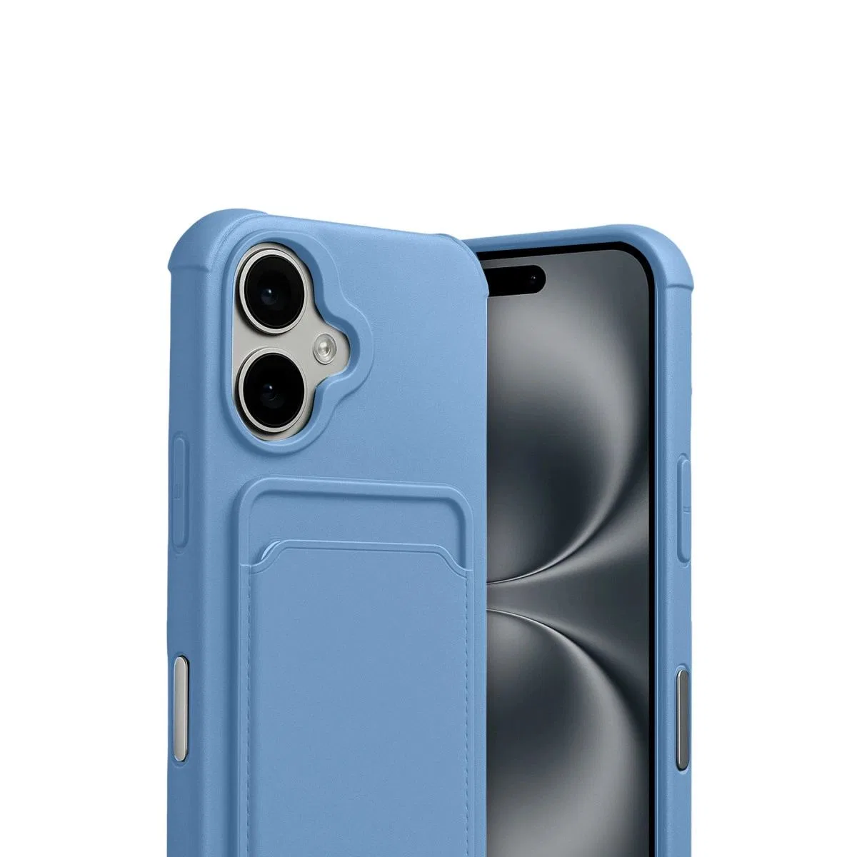 Apple İphone 17 Kelvin Kartvizitli Silikon - Mavi görsel 2