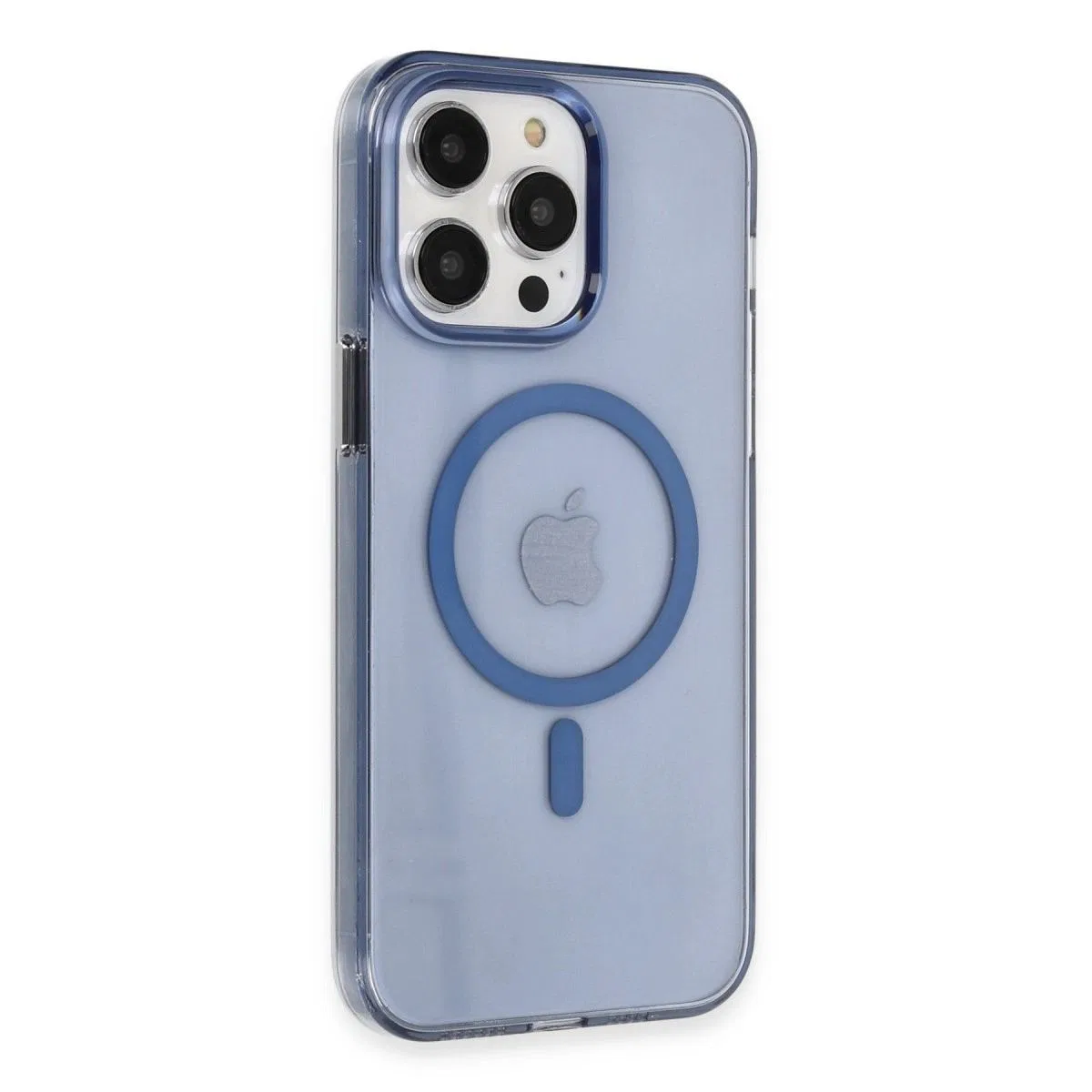 Apple İphone 14 Pro Kılıf Tron Şeffaf Magsafe Kapak - Mavi