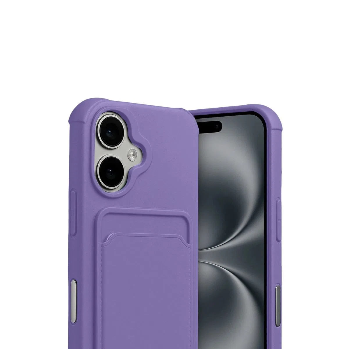 Apple İphone 17 Kelvin Kartvizitli Silikon - Lila görsel 2
