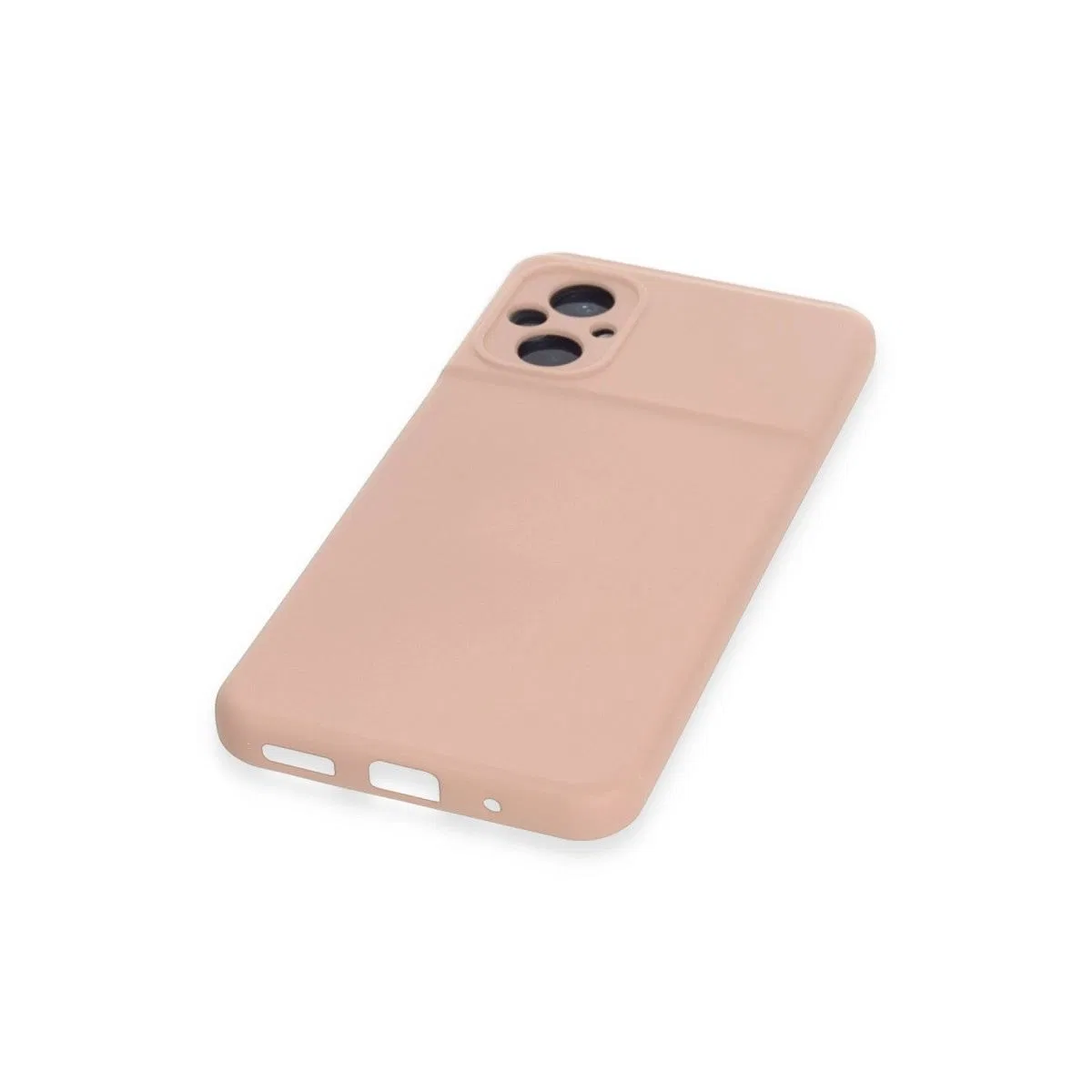 Xiaomi Poco M5 Kılıf Nano İçi Kadife Silikon - Pudra görsel 4