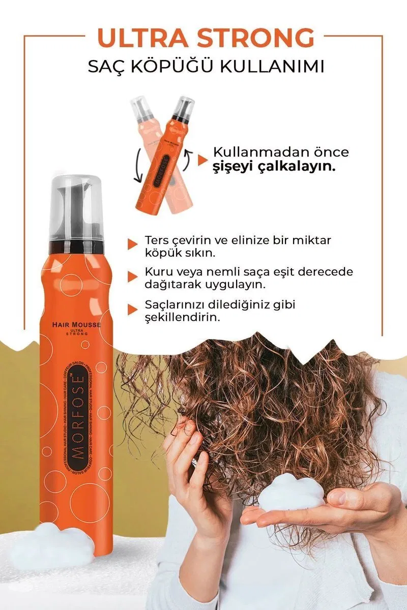 Ultra Strong Saç Köpük 200 ML - Ultra Güçlü Tutuş - mrfs görsel 2