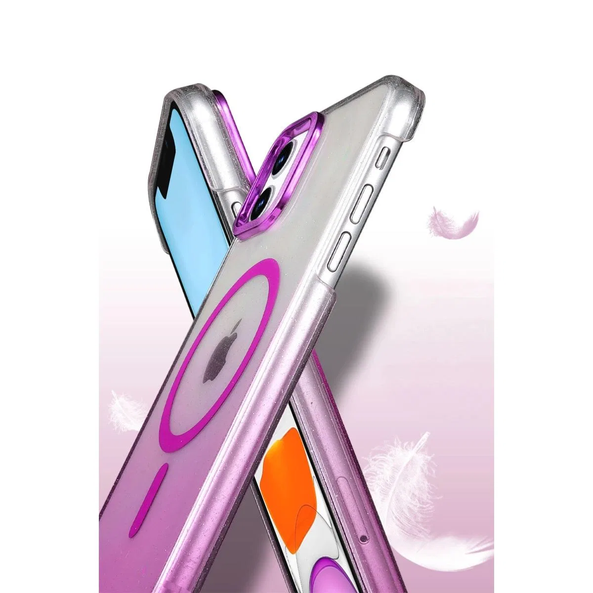 Apple İphone 12 Glossy Magsafe Kapak - Siyah görsel 3