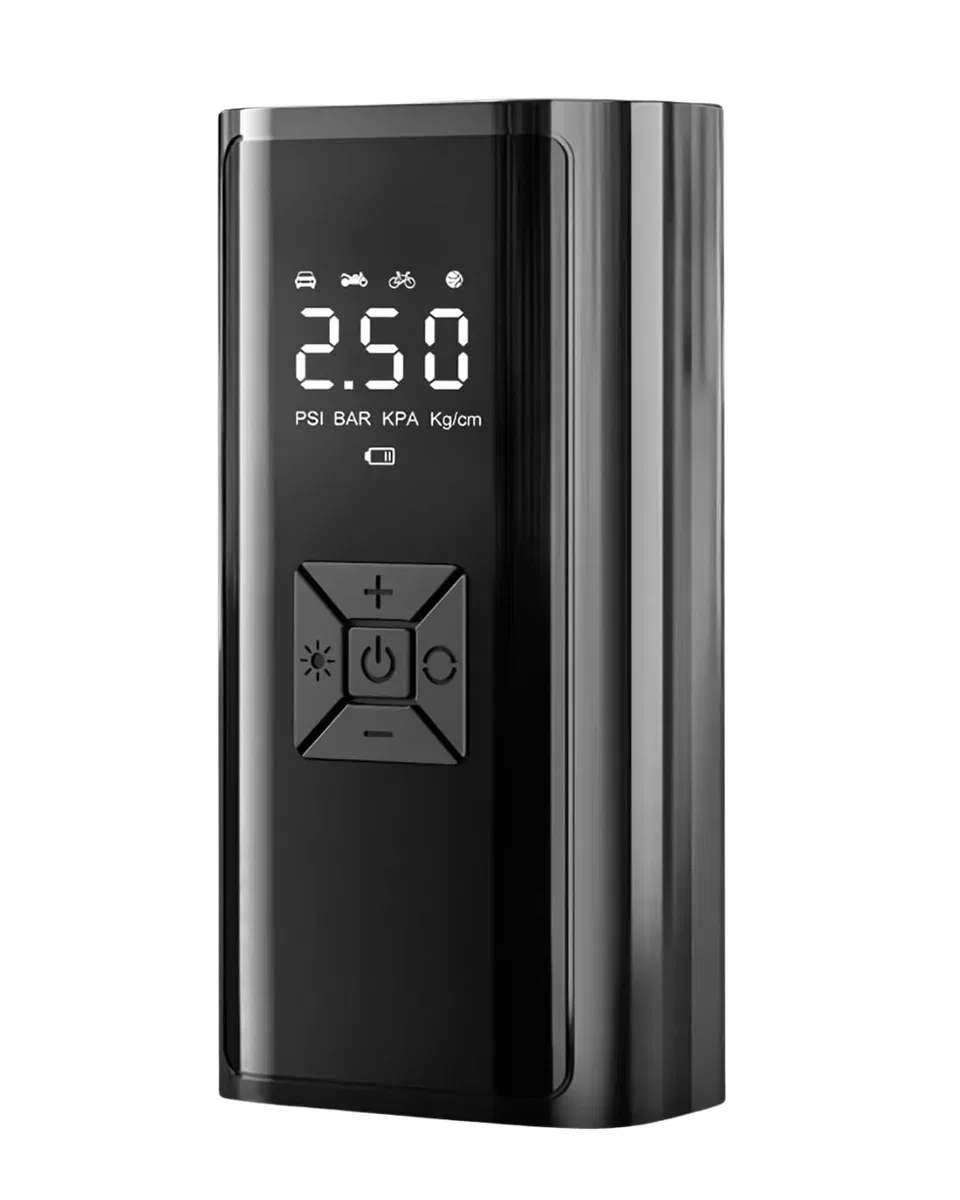 Dijital Lastik Pompası Kablosuz Hava Basma Cihazı Powerbank Destekli görsel 5