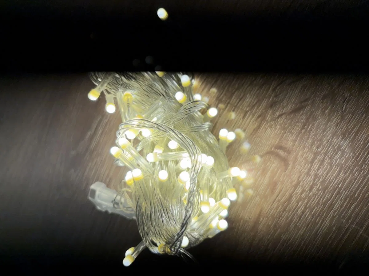 10m 100 Led Damla Uçlu Gün Işığı Şeffaf Kablo Mz-17-4 görsel 2