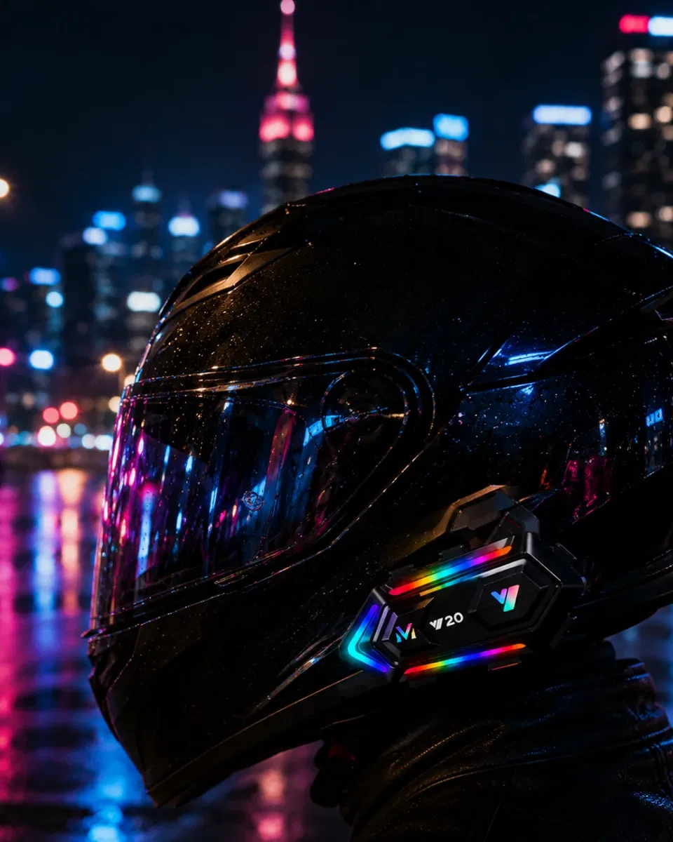 Bluetooth 5. 3 Motosiklet Kask Intercom Gürültü Engelleyici Su Geçirmez Kulaklık