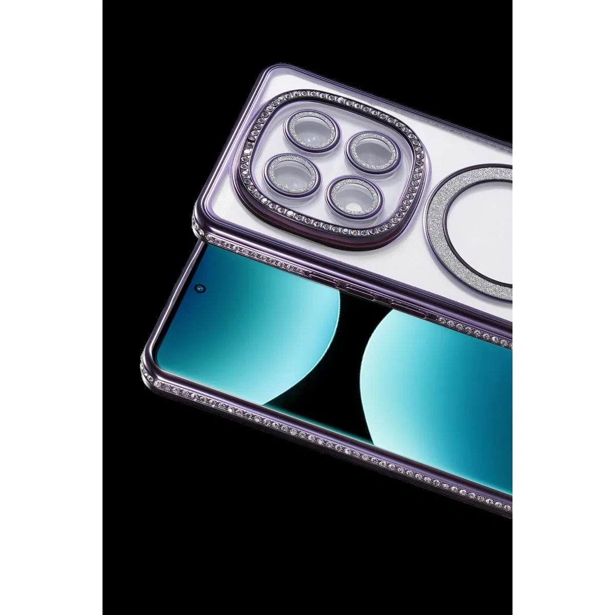 Xiaomi Redmi Note 15 4g Joke Simli Magneticsafe Kılıf - Derin Mor görsel 2