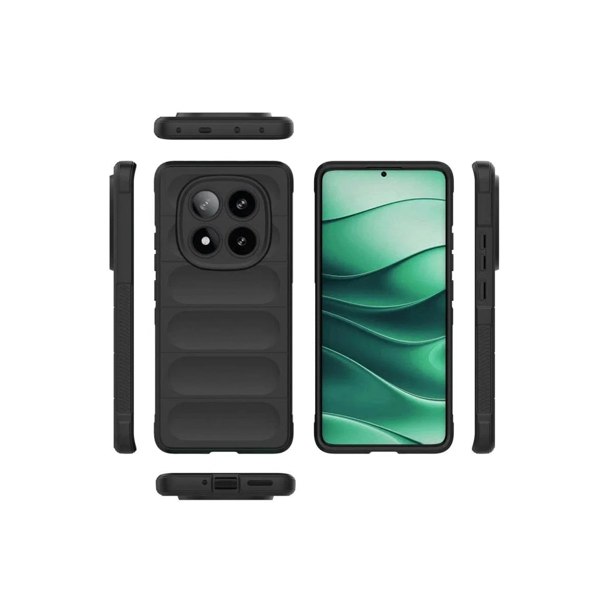 Xiaomi Redmi Note 14 Pro 4g Kılıf Optimum Silikon - Siyah görsel 3
