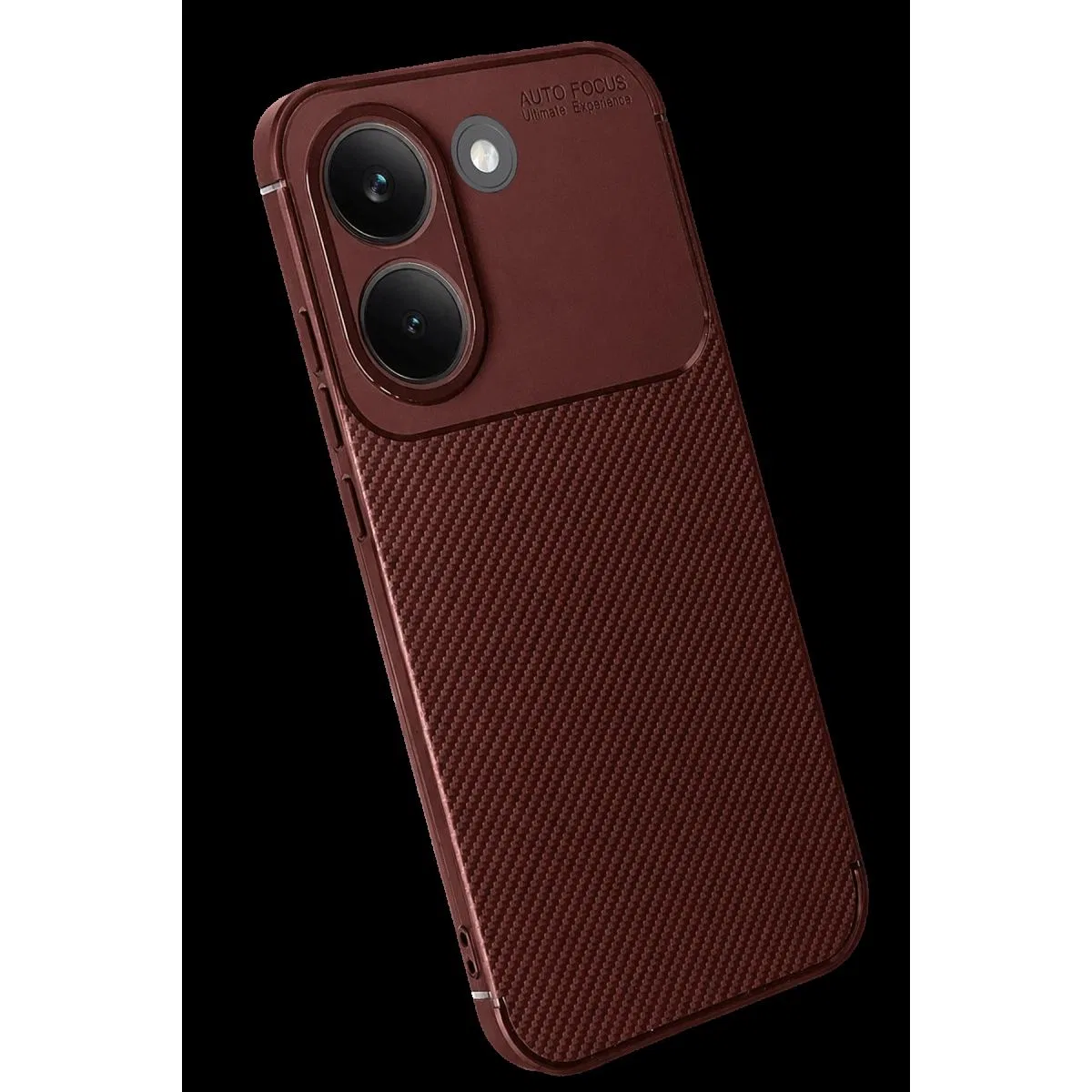 Xiaomi Poco X8 Pro Auto Focus Karbon Kapak - Bordo görsel 2