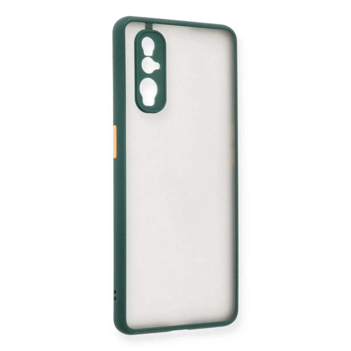 Oppo Find X2 Kılıf Montreal Silikon Kapak - Yeşil görsel 2