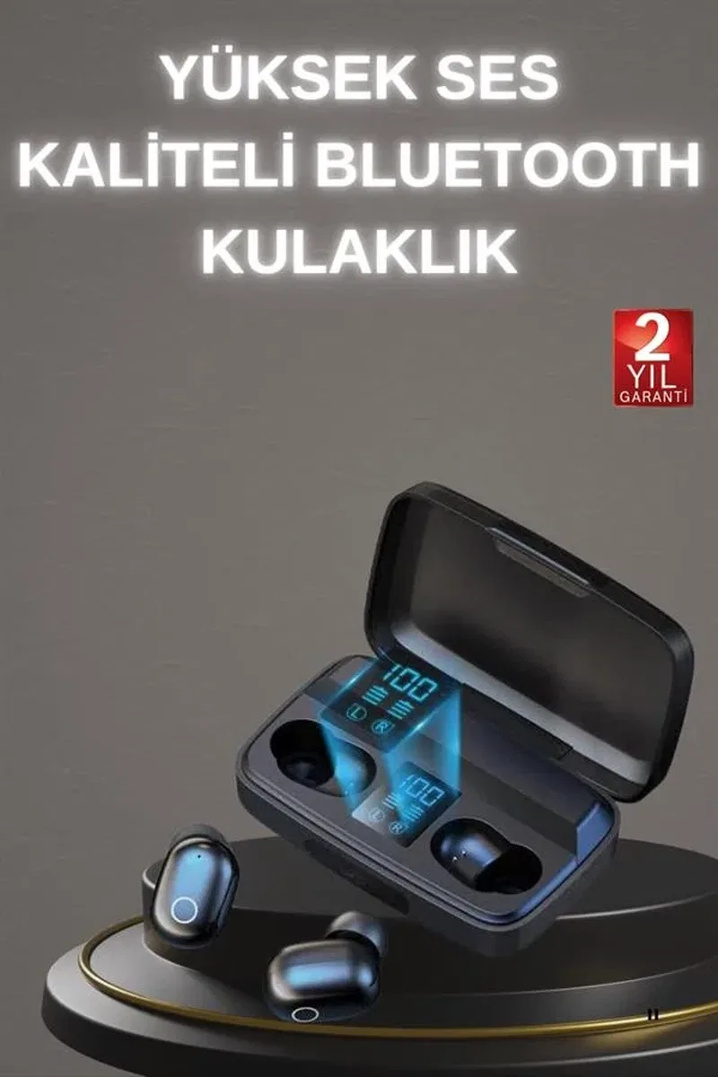 Yeni Nesil TWS Kablosuz Kulaklık Güçlü Batarya Yüksek Kalite Bluetooth 5. 0 ANC Özelliği görsel 2