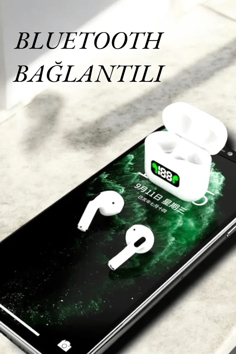 Dokunmatik Kontrol ve LED Göstergeli TWS Bluetooth Kulaklık görsel 3