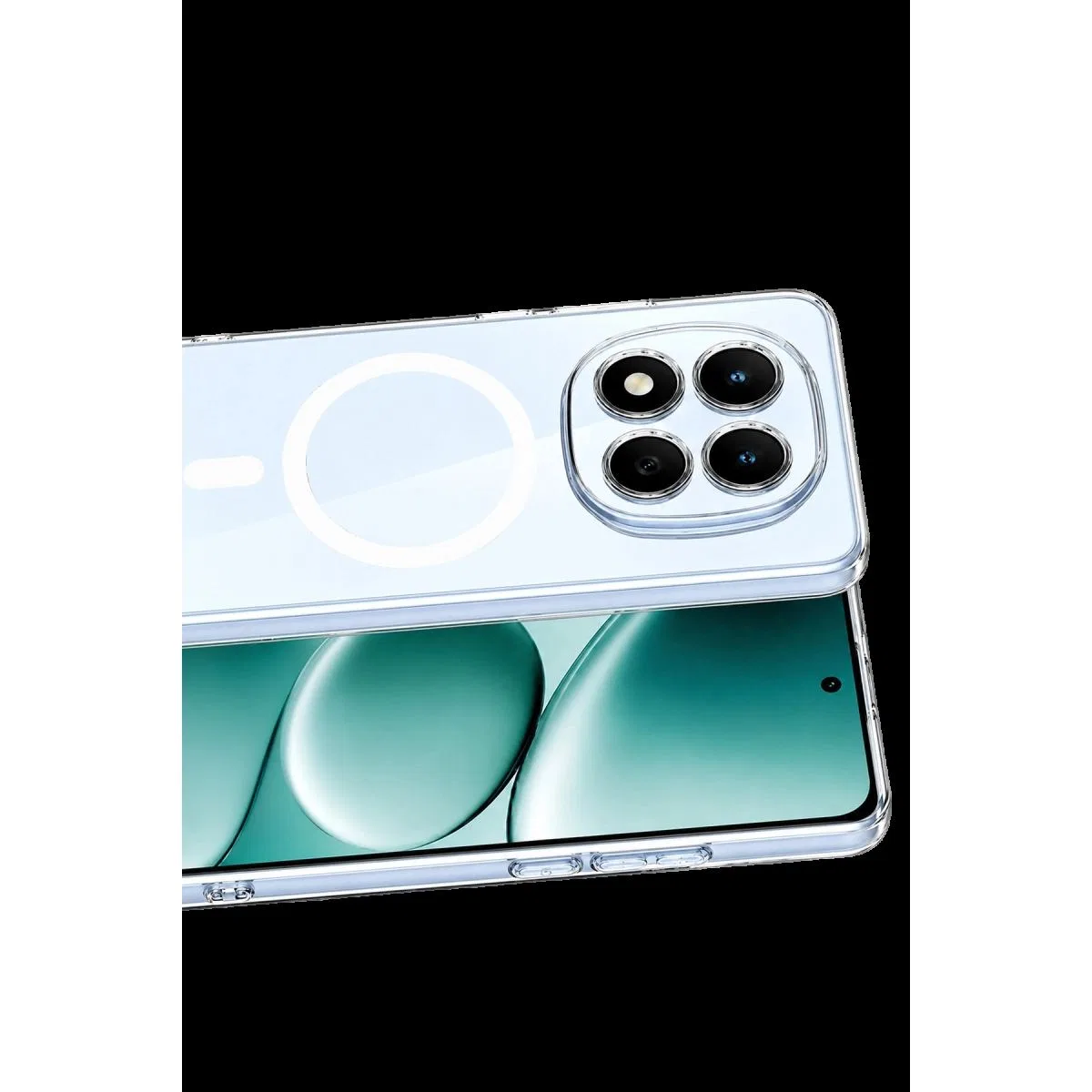 Xiaomi Redmi Note 15 4g Combo Sert Şeffaf Magsafe Kapak - Şeffaf görsel 2