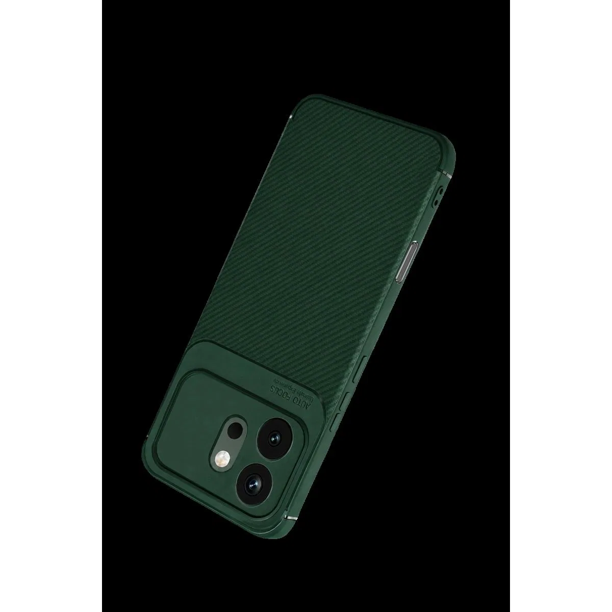 Huawei Honor 600 Auto Focus Karbon Kapak - Koyu Yeşil görsel 3