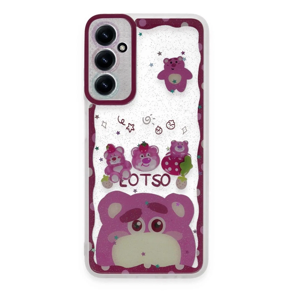 Samsung Galaxy A15 4g Kılıf Sweet Desenli Silikon Kapak - Pembe