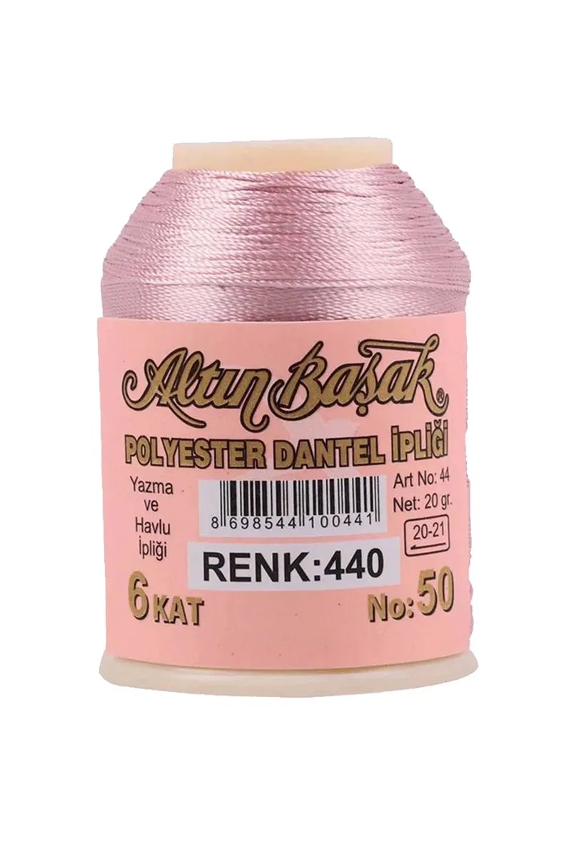 3 Adet Altınbaşak Oya ve Dantel İpi 20 gr - Royaleks - No: 251 - 440 - 455 görsel 4