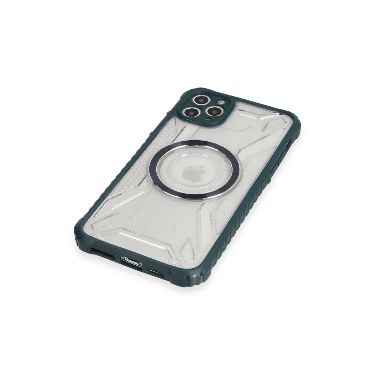 Apple İphone 11 Pro Max Kılıf Prag Magneticsafe Kapak - Koyu Yeşil görsel 4