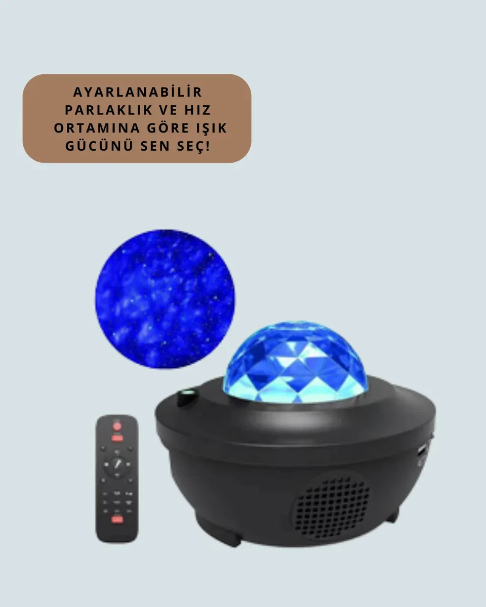 Bluetooth & USB Müzik Çalar Gece Lambası – 50 m² Kapsama, Uzaktan Kumanda görsel 4