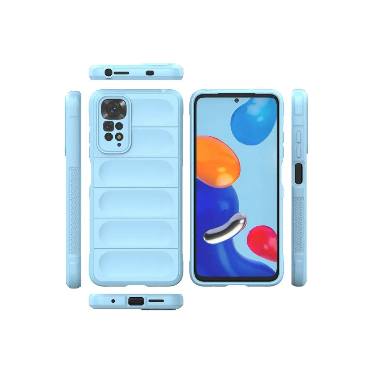 Xiaomi Redmi Note 11 Kılıf Optimum Silikon - Sky Blue görsel 3