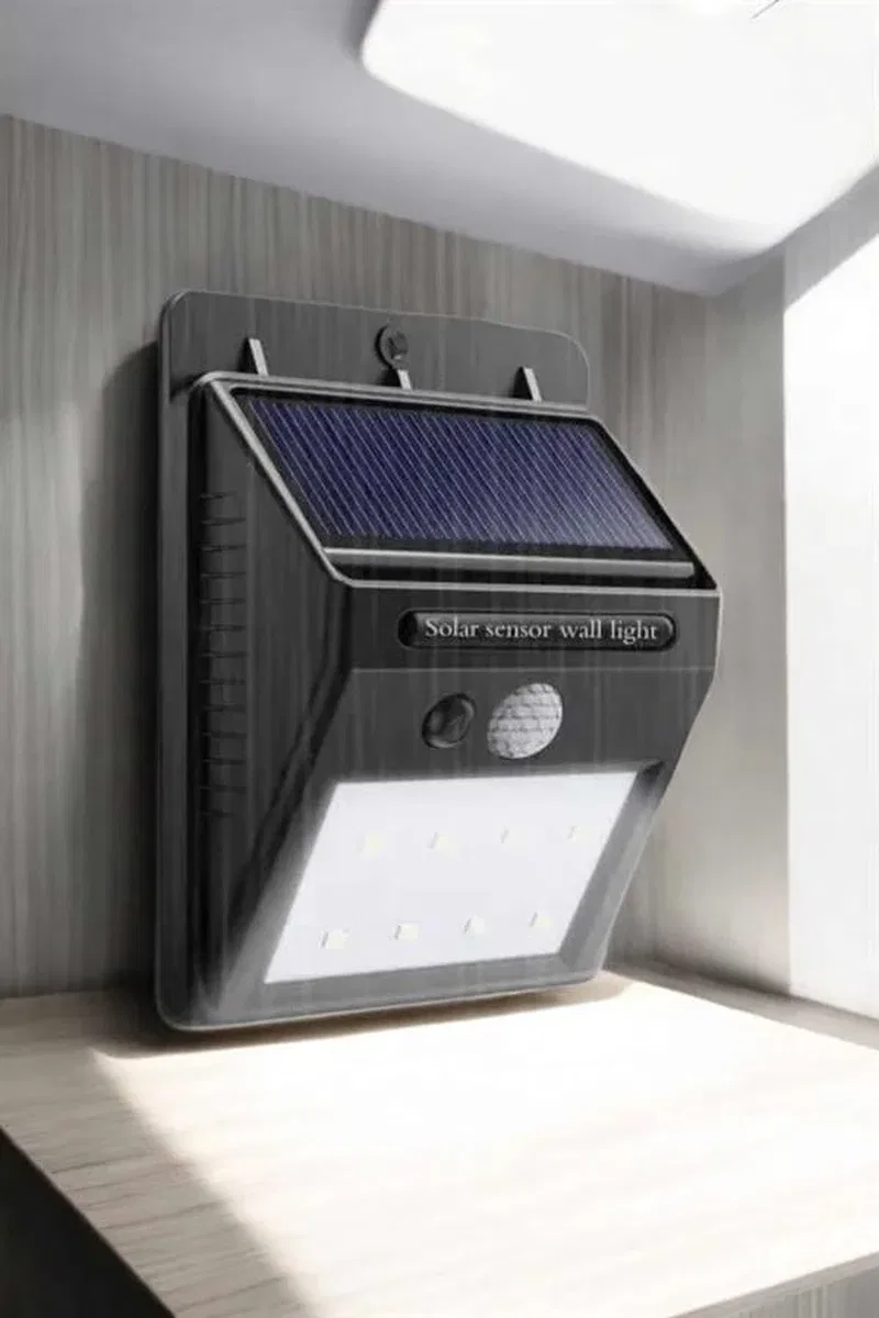 Solar Lamba Giriş, Bahçe Yol Avlu Hareket Sensörlü Led Parlak Gece Su Geçirmez görsel 4