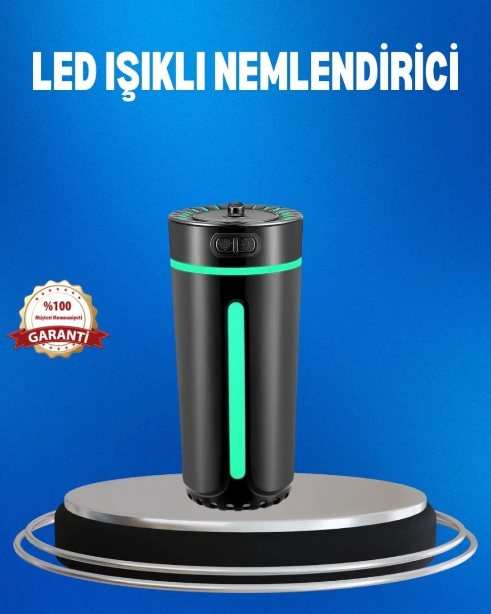 Usb Bağlantılı Led’li Hava Nemlendirici Aromaterapi Buhar Difüzörü