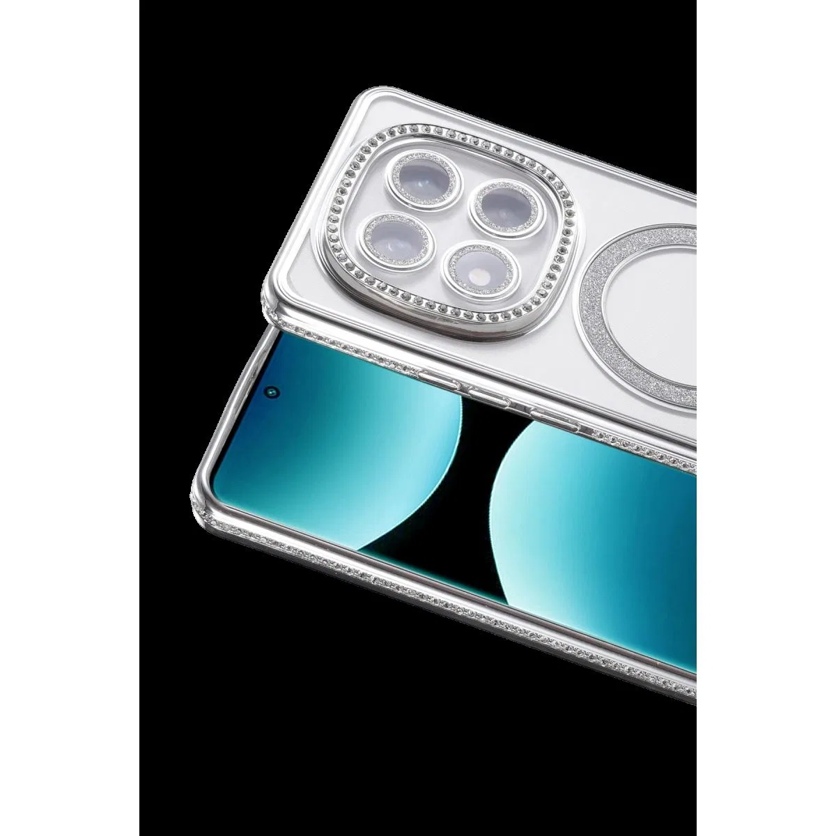 Xiaomi Redmi Note 15 Pro 5g Joke Simli Magneticsafe Kılıf - Gümüş görsel 2