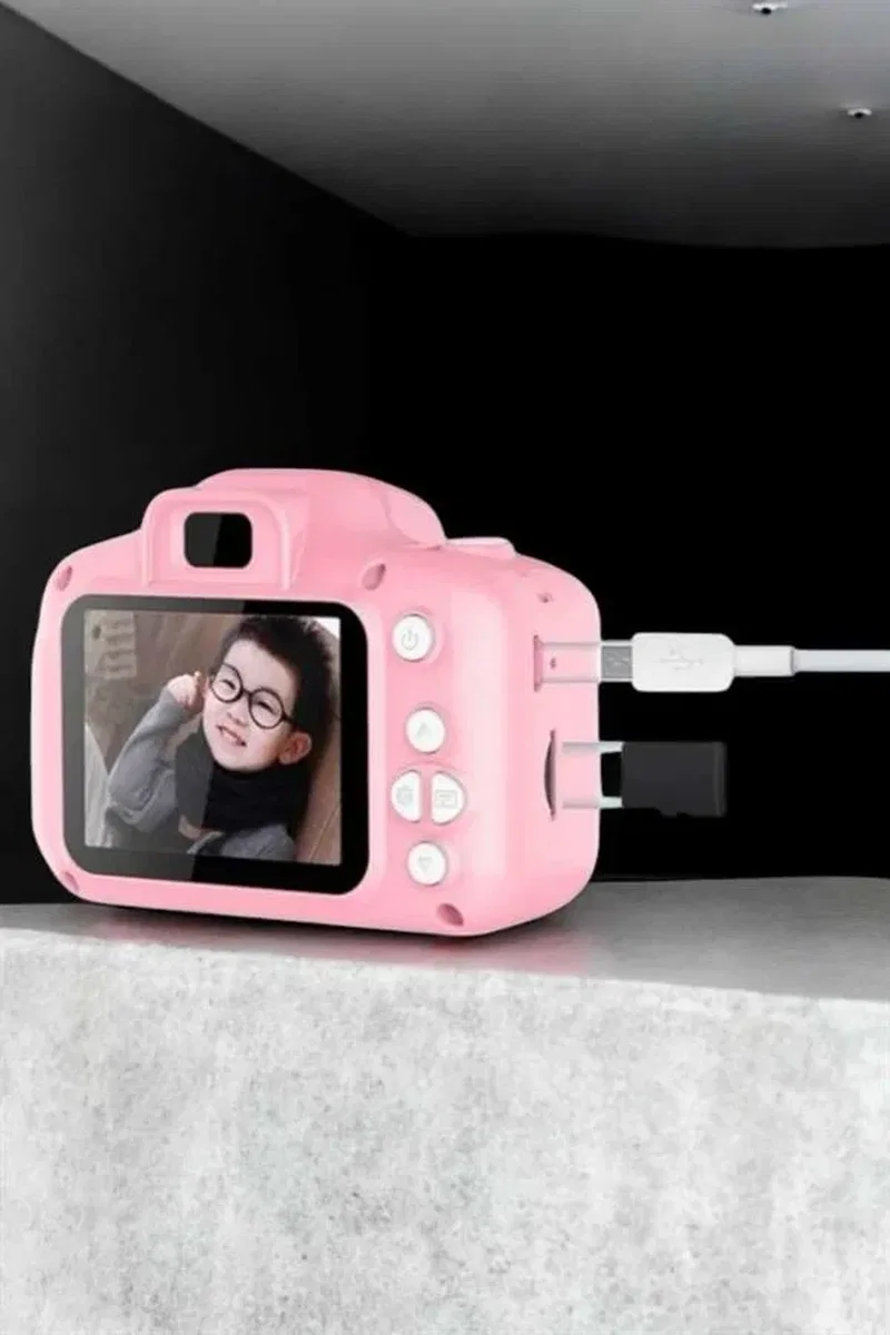 Çocuklara Özel Dijital Fotoğraf Makinesi Mini 1080P HD Kaliteli görsel 3