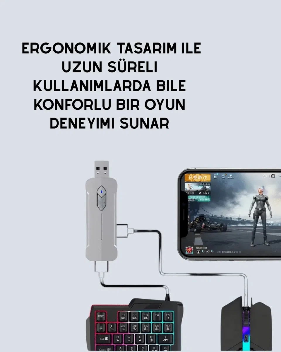 Kablosuz Mobil Oyun Kiti – 5 Parça Tam Set görsel 3