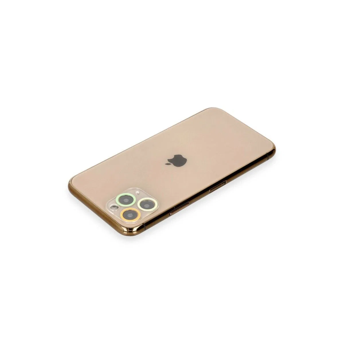 Apple İphone 11 Pro Renkli Kamera Lens Koruma Cam - Pembe-mavi görsel 2