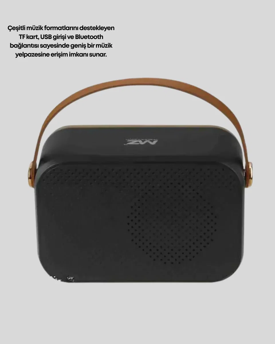 Bluetooth’lu Retro Radyo – FM Destekli Nostaljik Hoparlör görsel 2