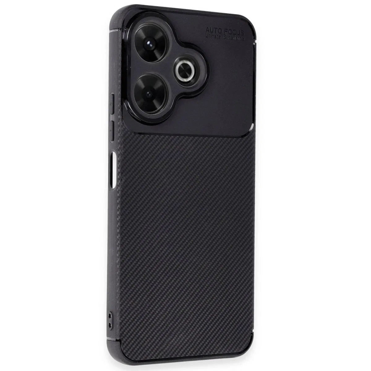 Xiaomi Redmi 13 4g Kılıf Auto Focus Karbon Kapak - Siyah görsel 2