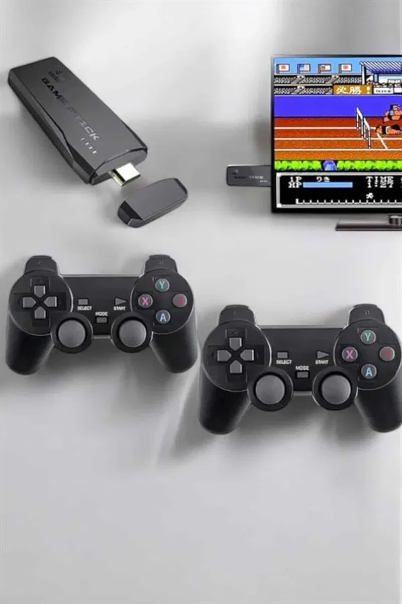 Atari Oyun Konsolu 2000 Oyunlu Game Stick 2. 4G Wireless görsel 4